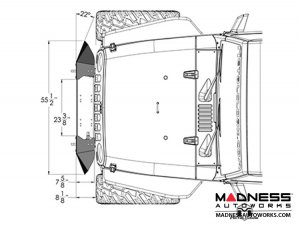 Jeep Wrangler JK Frame-Built Bumper Base w/Crawler Caps - #1402 